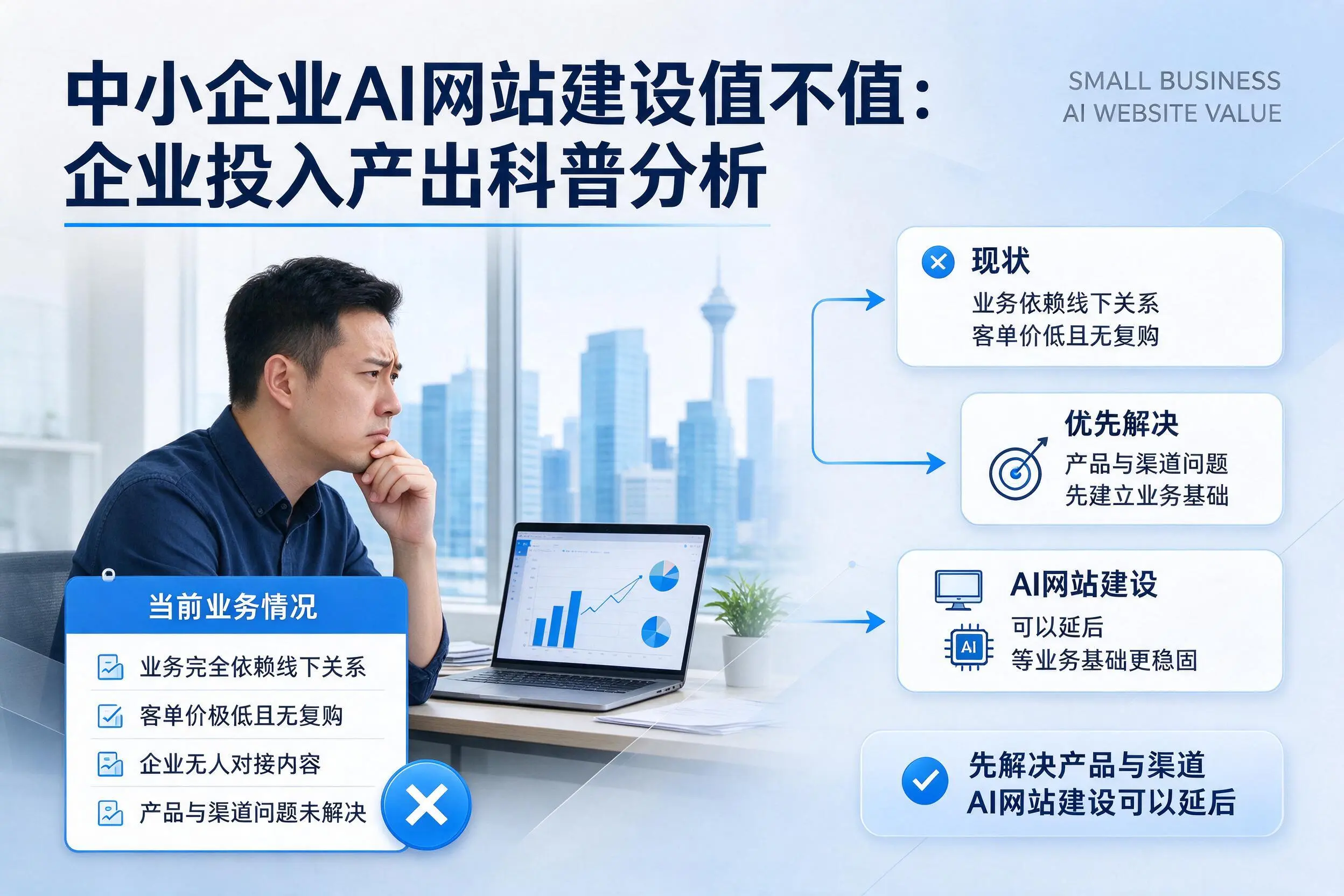 中小企业AI网站建设值不值:济南企业投入产出科普分析