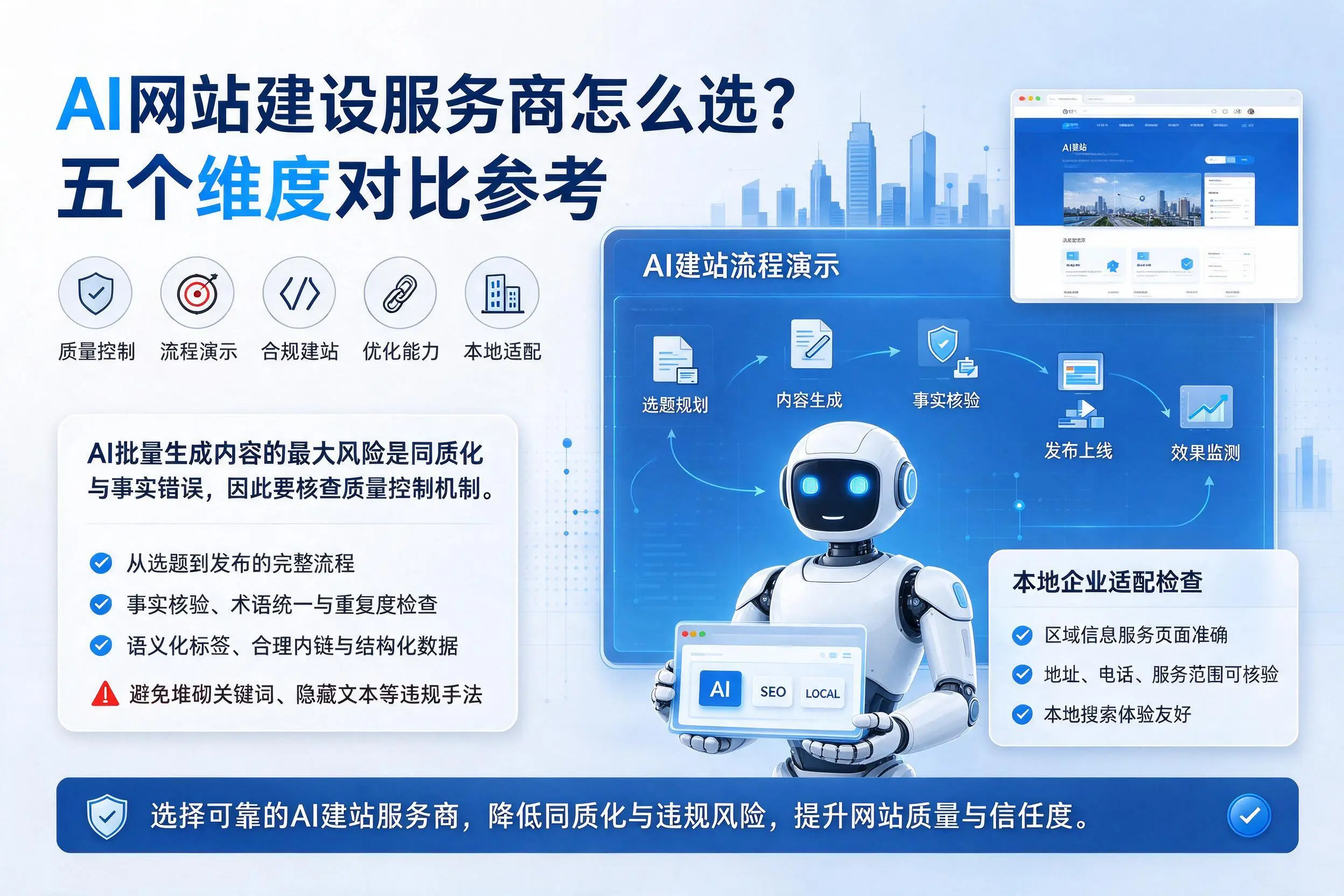 济南AI网站建设服务商怎么选?五个维度对比参考