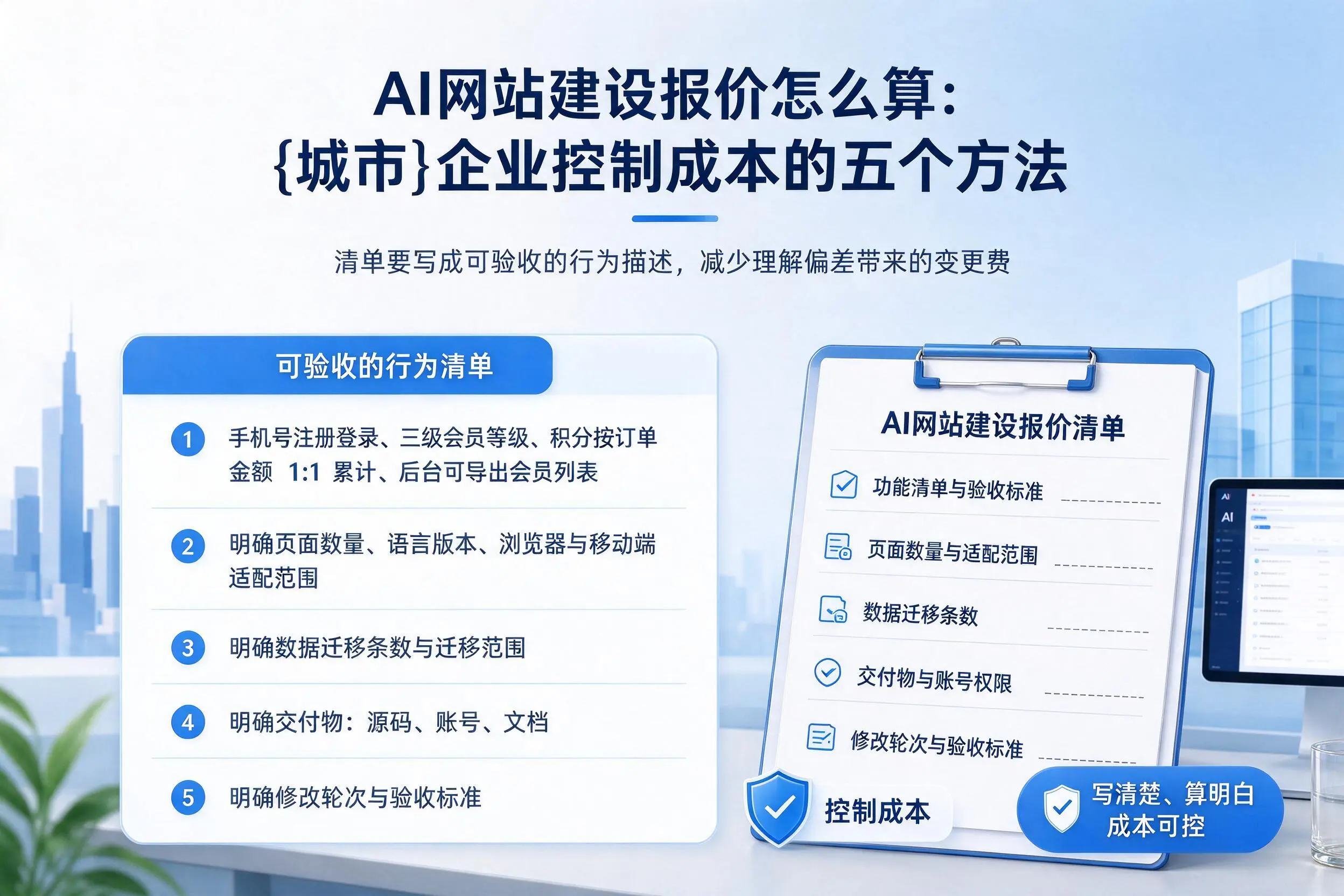 AI网站建设报价怎么算：济南企业控制成本的五个方法